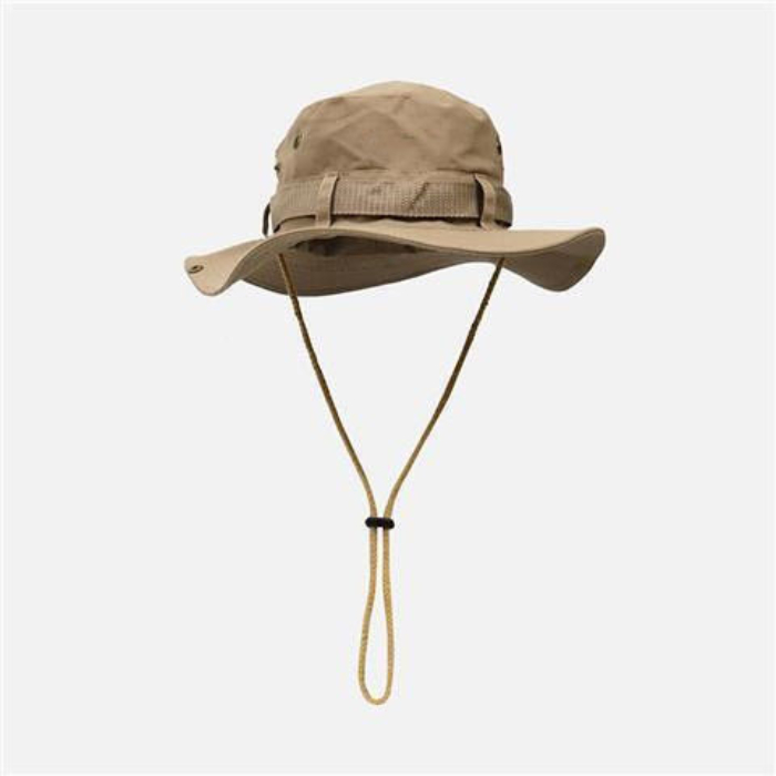 Drawstring fisherman hat men and women summer breathable sunscreen outdoor mountaineering fishing hat Western Cowboy Hat