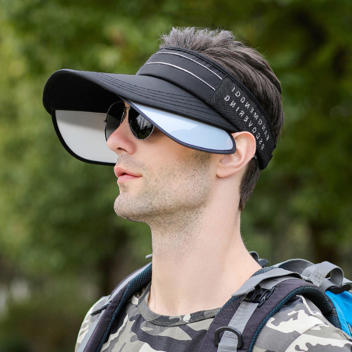 Hat men's new sun visor thin men's mountaineering and fishing empty top sun visor outdoor sun visor