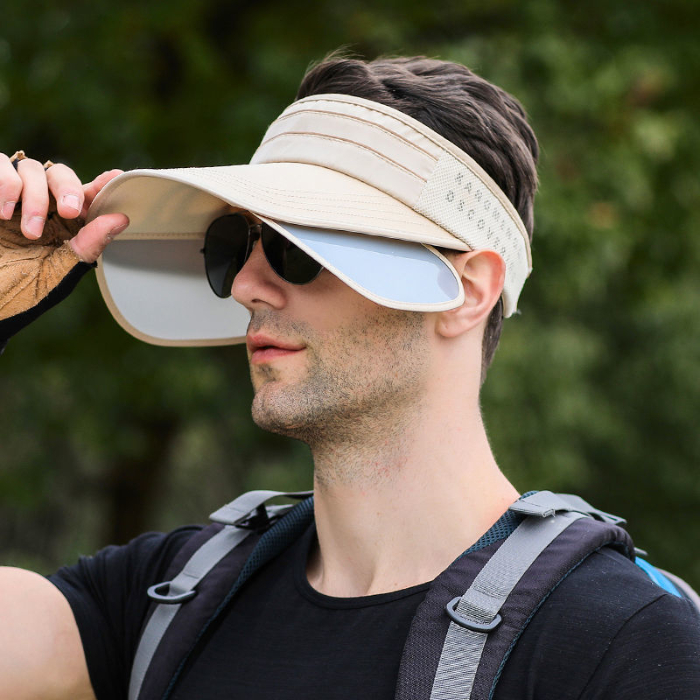 Hat men's new sun visor thin men's mountaineering and fishing empty top sun visor outdoor sun visor