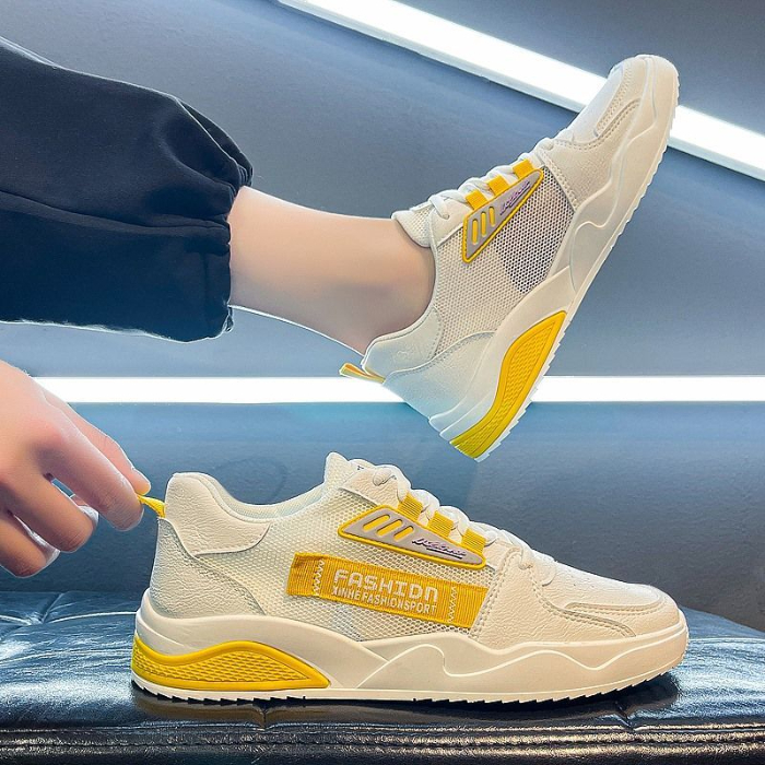 2022 new summer breathable men's shoes thin mesh sports running deodorant mesh shoes men's casual board shoes tidal shoes