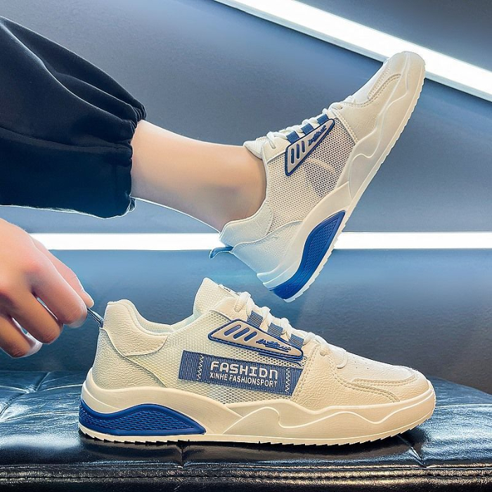 2022 new summer breathable men's shoes thin mesh sports running deodorant mesh shoes men's casual board shoes tidal shoes