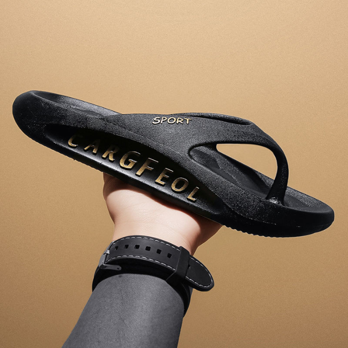 New summer slippers men's anti-skid wear-resistant herringbone slippers men's outer wearing flip flops men's beach shoes