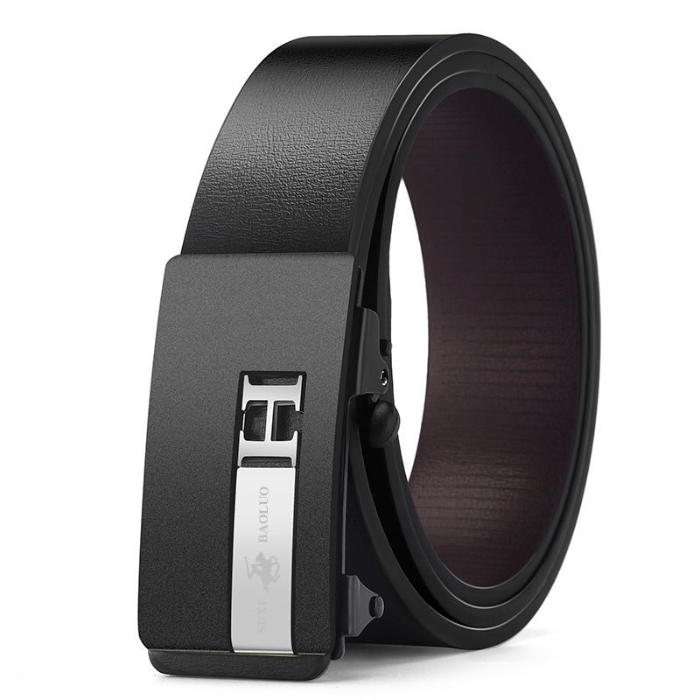 Toothless inner wearing automatic buckle belt business leisure versatile personalized leather belt