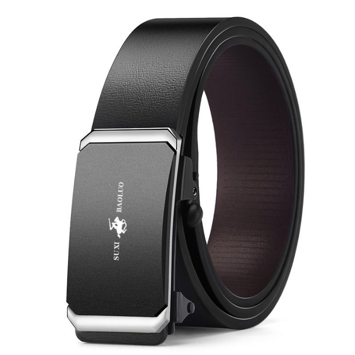 Toothless inner wearing automatic buckle belt business leisure versatile personalized leather belt