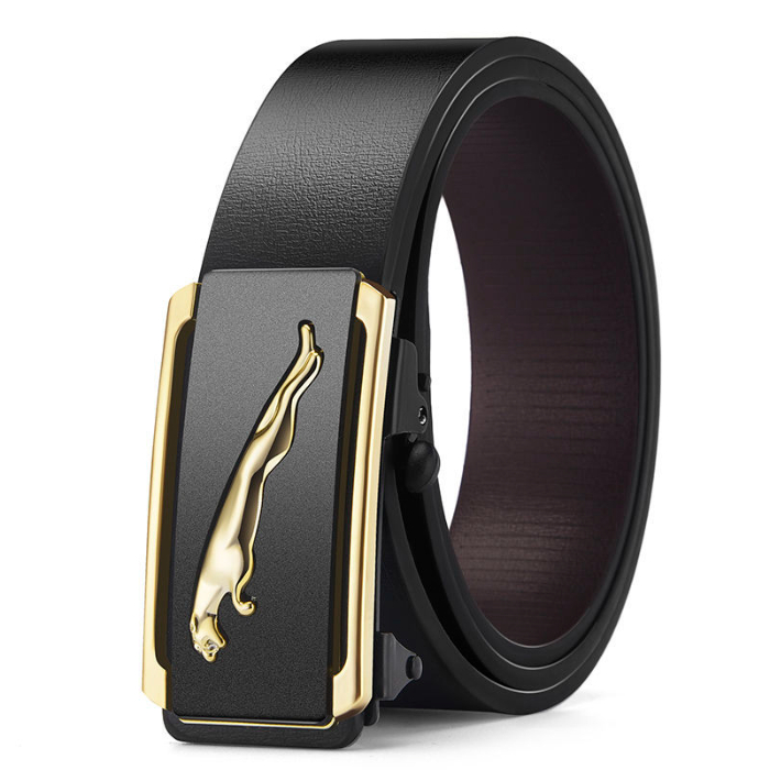 Toothless inner wearing automatic buckle belt business leisure versatile personalized leather belt