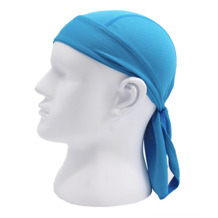 Outdoor cycling fast drying sports headdress pirate cap moisture absorption sweat wicking breathable sunscreen headgear pirate headdress small cap