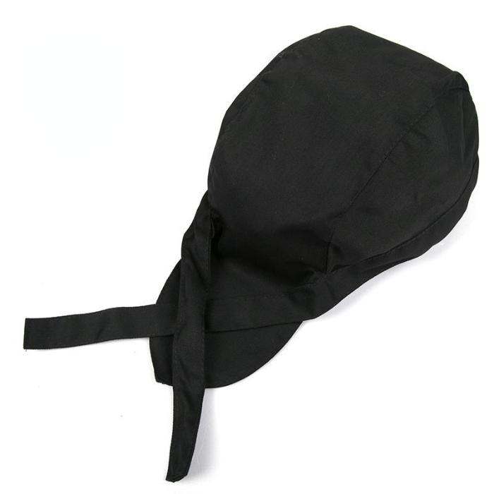 Hotel chef hat headband kitchen work hat Chinese and Western food waiter Pirate Hat Baotou hat