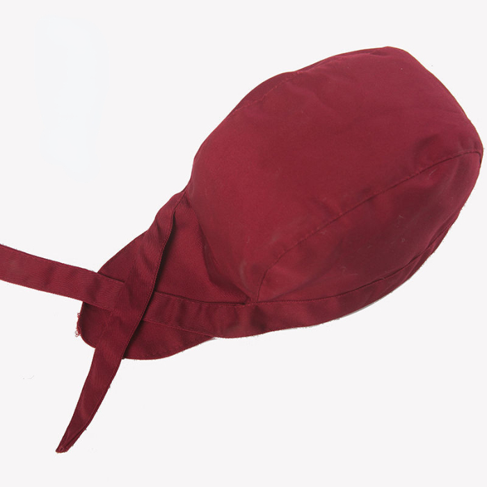 Hotel chef hat headband kitchen work hat Chinese and Western food waiter Pirate Hat Baotou hat