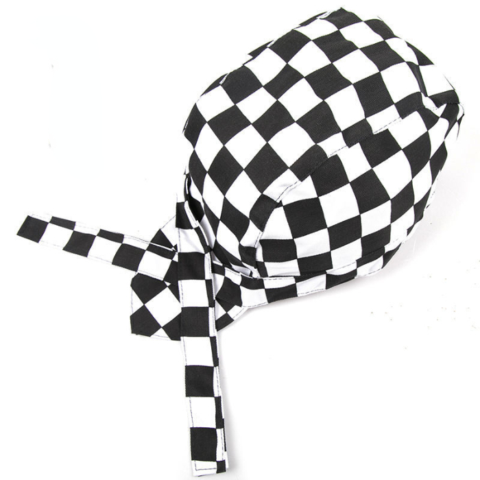 Hotel chef hat headband kitchen work hat Chinese and Western food waiter Pirate Hat Baotou hat