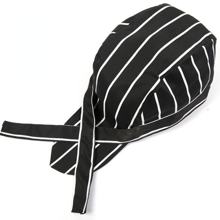 Hotel chef hat headband kitchen work hat Chinese and Western food waiter Pirate Hat Baotou hat