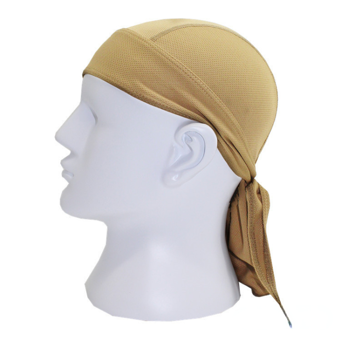 Outdoor cycling fast drying sports headdress pirate cap moisture absorption sweat wicking breathable sunscreen headgear pirate headdress small cap