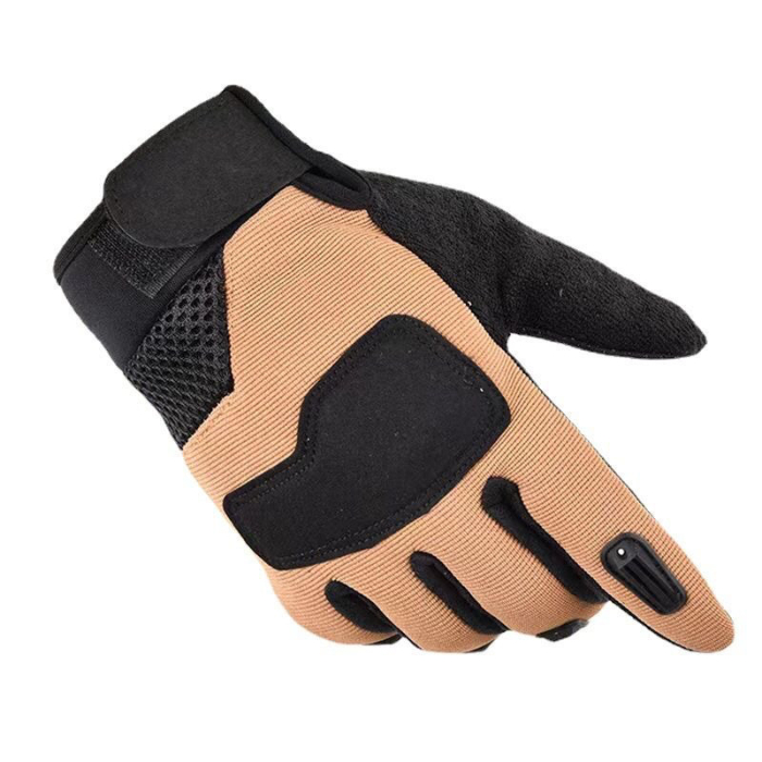 Sports gloves men's outdoor anti slip riding long finger gloves four seasons