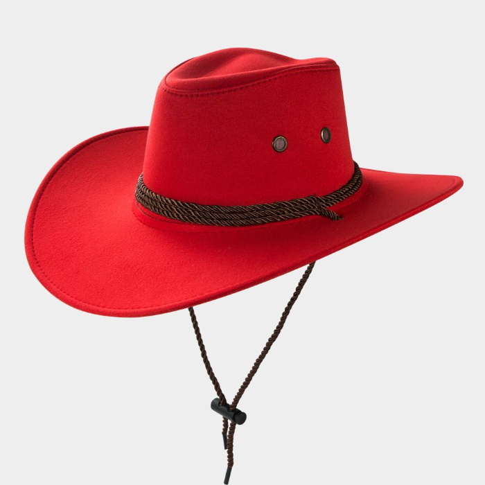Western Cowboy jazz hat Big Brim cowboy hat suede outdoor sun hat men's Riding Hat