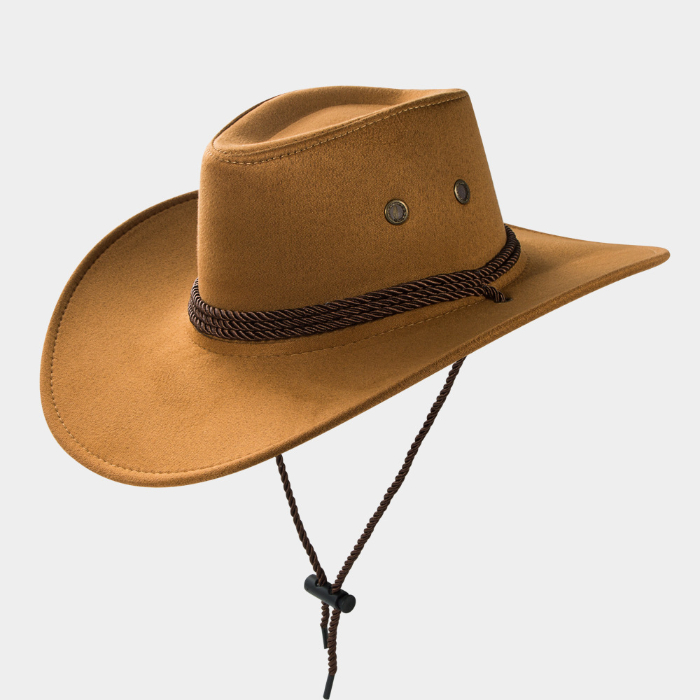 Western Cowboy jazz hat Big Brim cowboy hat suede outdoor sun hat men's Riding Hat