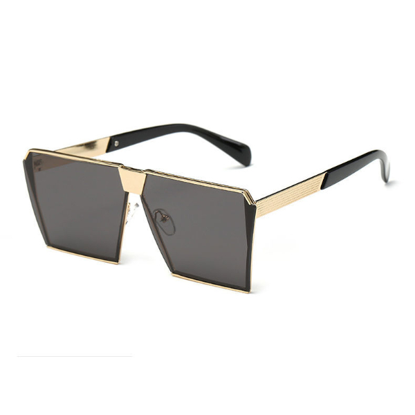 Retro punk sunglasses Korean men's fashion box show face special UV sunglasses for small drivers driving.