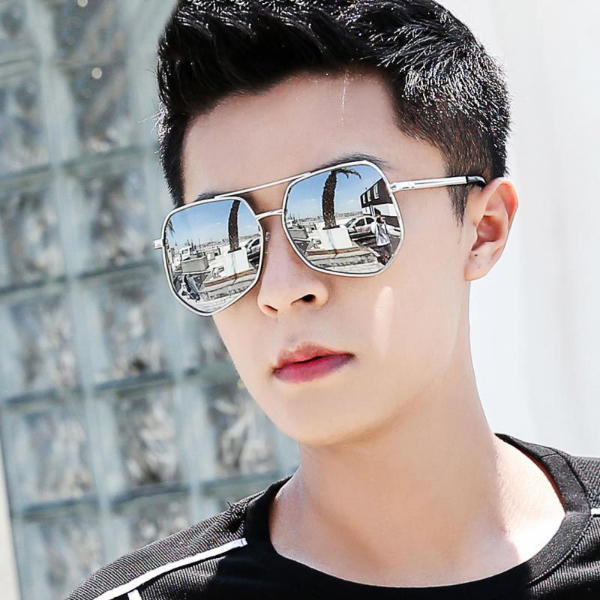 New polarized sunglasses unisex sunglasses fashion big frame anti-ultraviolet driving glasses