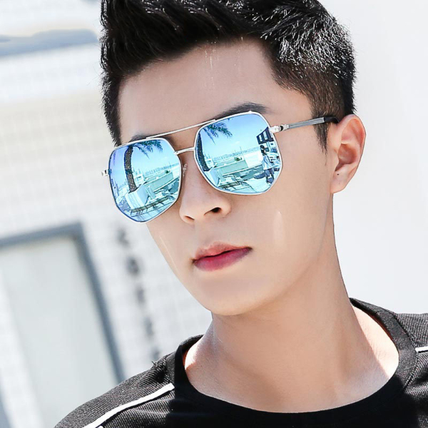 New polarized sunglasses unisex sunglasses fashion big frame anti-ultraviolet driving glasses