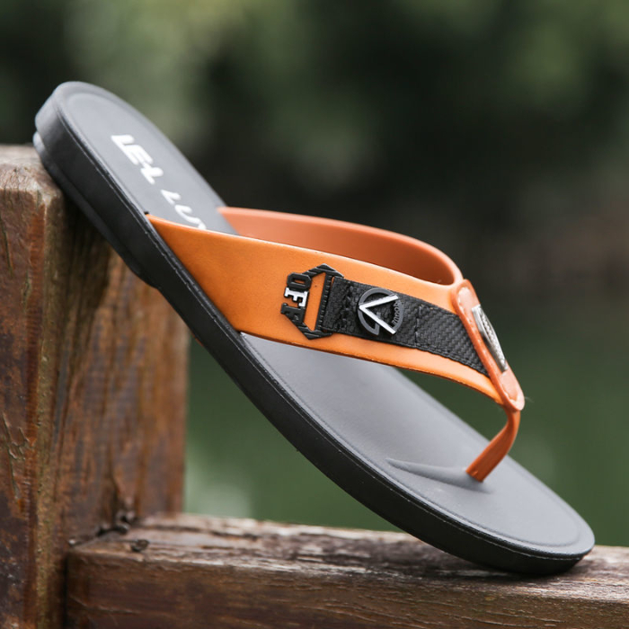 Men's Shoes Slippers Flip-Flops Flip-flops men's summer non-slip sandals and slippers men's rubber wear-resistant beach shoes