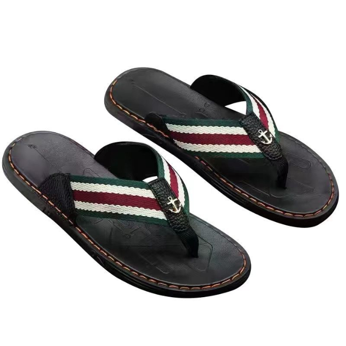 Slippers men's summer flip-flops trend thick bottom non-slip soft bottom personality wear-resistant fashion outer wear beach shoes