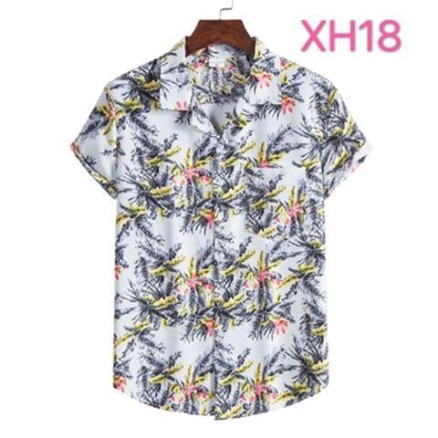 Men Fashion Hawaiian Shirt Summer Beach Style