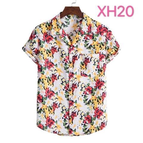Men Fashion Hawaiian Shirt Summer Beach Style