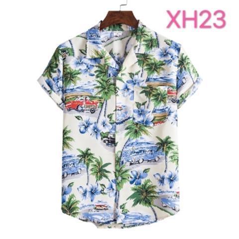 Men Fashion Hawaiian Shirt Summer Beach Style