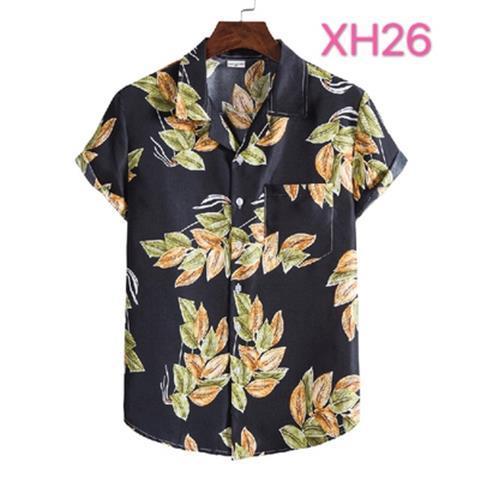 Men Fashion Hawaiian Shirt Summer Beach Style
