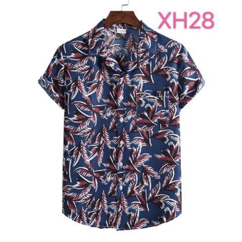 Men Fashion Hawaiian Shirt Summer Beach Style