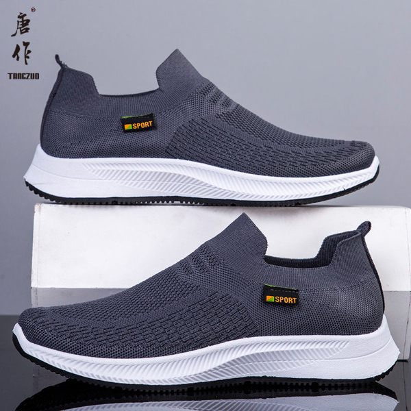 2022 new spring and summer single shoes men's shoes sport Joker casual shoes breathable mesh shoes thin men's cloth shoes