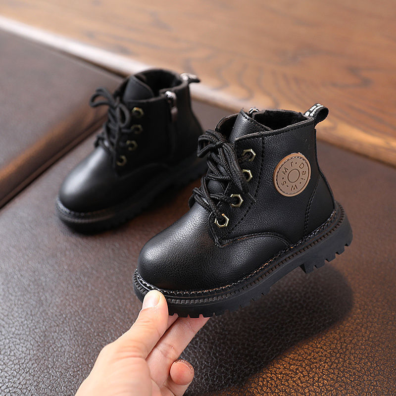 Girls Martin Boots Children's Shoes Short Boots British Style Boys Leather Boots Baby Boots Girl Boots