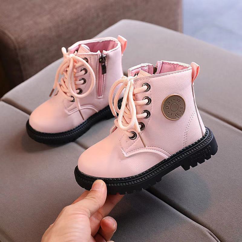 Girls Martin Boots Children's Shoes Short Boots British Style Boys Leather Boots Baby Boots Girl Boots