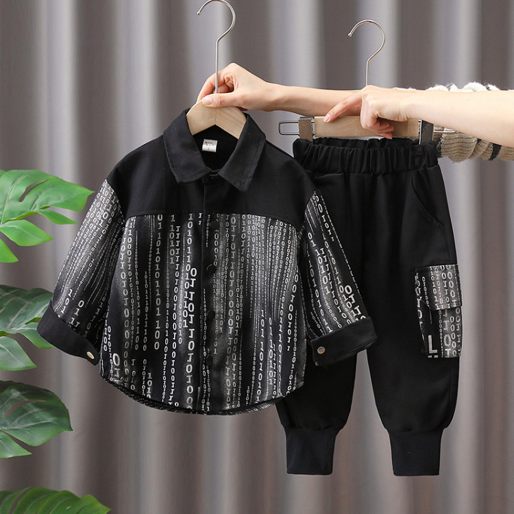 Boys Clothing  Clothing Sets Boys' suit  new small and medium-sized children's clothes, fashionable, handsome and fashionable baby boy's two-piece suit