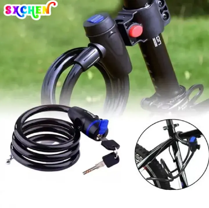 SXCHEN Anti Theft Bike Lock Security Level 1 Thickened Motorcycle Lock Bicycle Ring Lock Mountain Motorcycle Steel Wire Lock Alloy Steel Wire Lock Bike Lock Tricycle Locks Heavy Duty Anti Theft