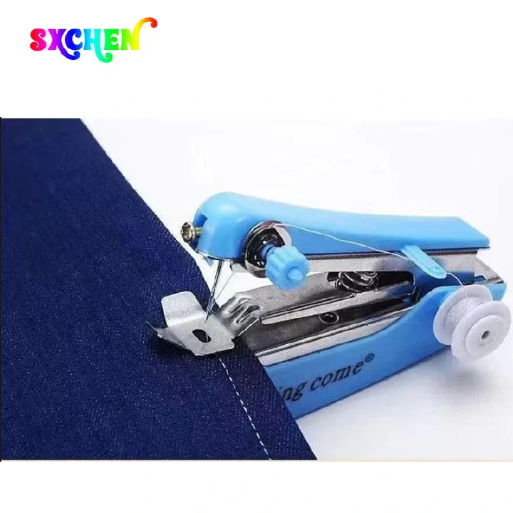 SXCHEN 1pc Manual Sewing Travel Portable Mini Machine Simple Operation Sewing Tools Sewing Cloth Fabric Handy Needlework Tool Home DIY Fashion Africa Portable Unisex School Business Ttrip