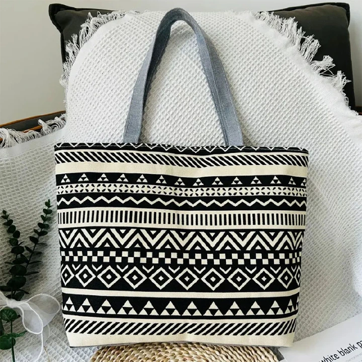 Women's Bags Shoulder Bags Canvas bag portable canvas large capacity women's shoulder bag shopping women's bag shoulder bag