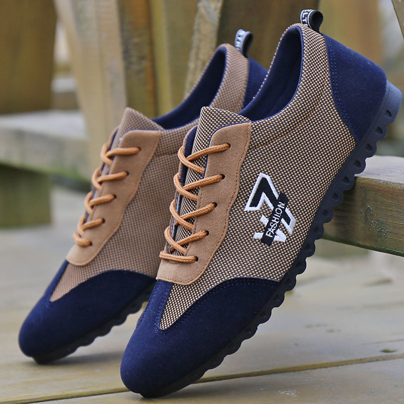 New sports shoes fashion all-match peas shoes breathable deodorant cloth shoes casual men's shoes