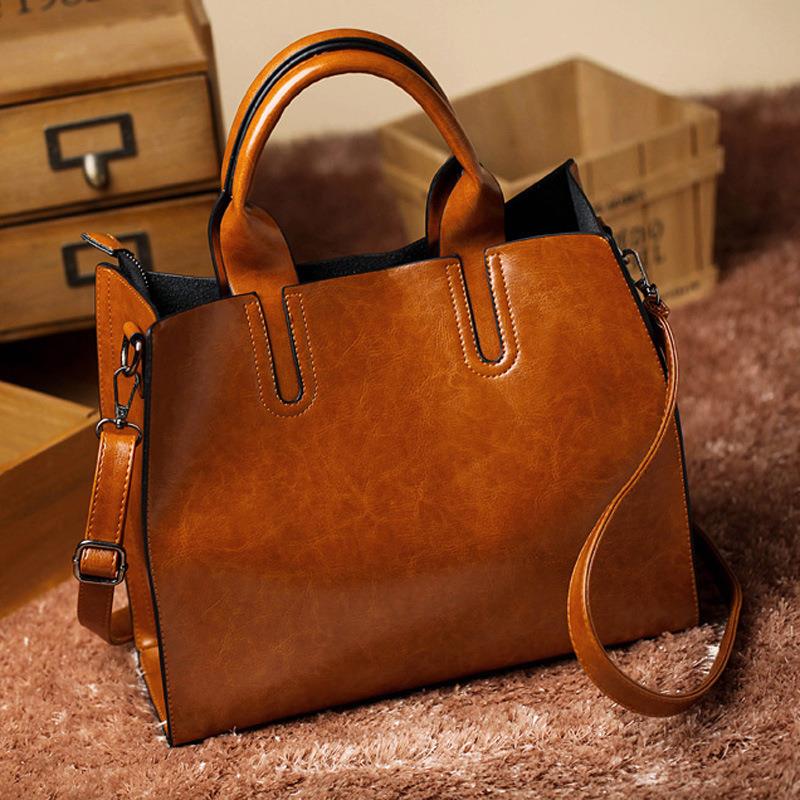 New women's bags, women's tote bags, simple large foreskin, wild, single-shoulder messenger bag, large-capacity handbag