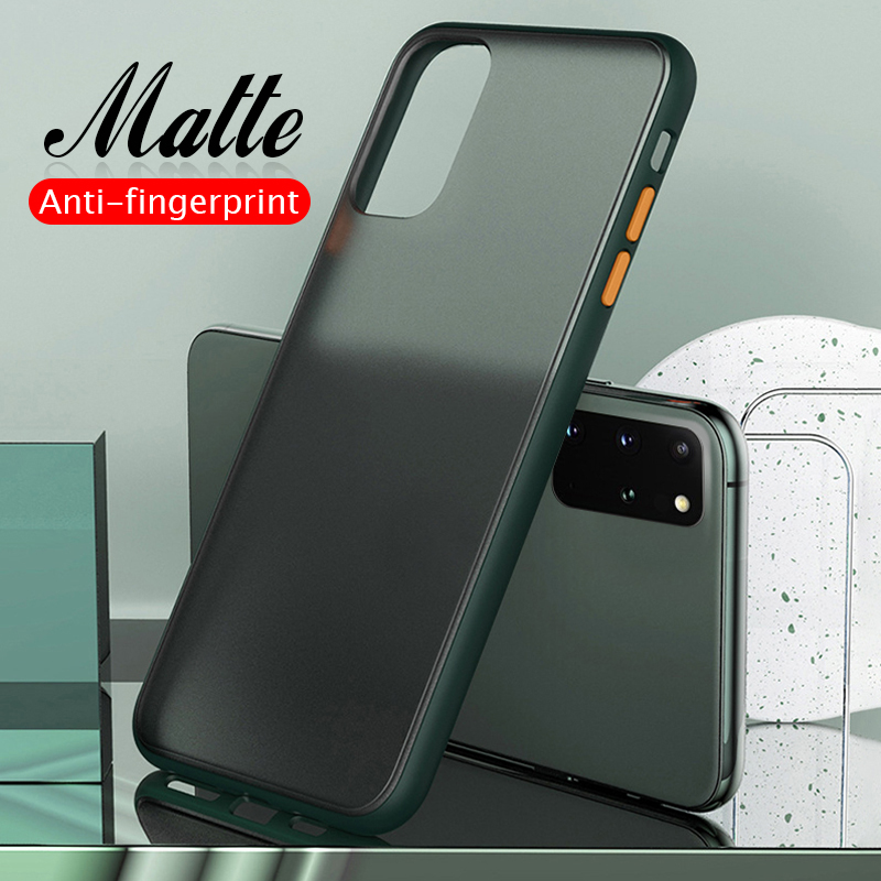 Shockproof matte phone cases on sumsung s 20 plus s20ultra Silicone back cover for iPhone XS Max XR
