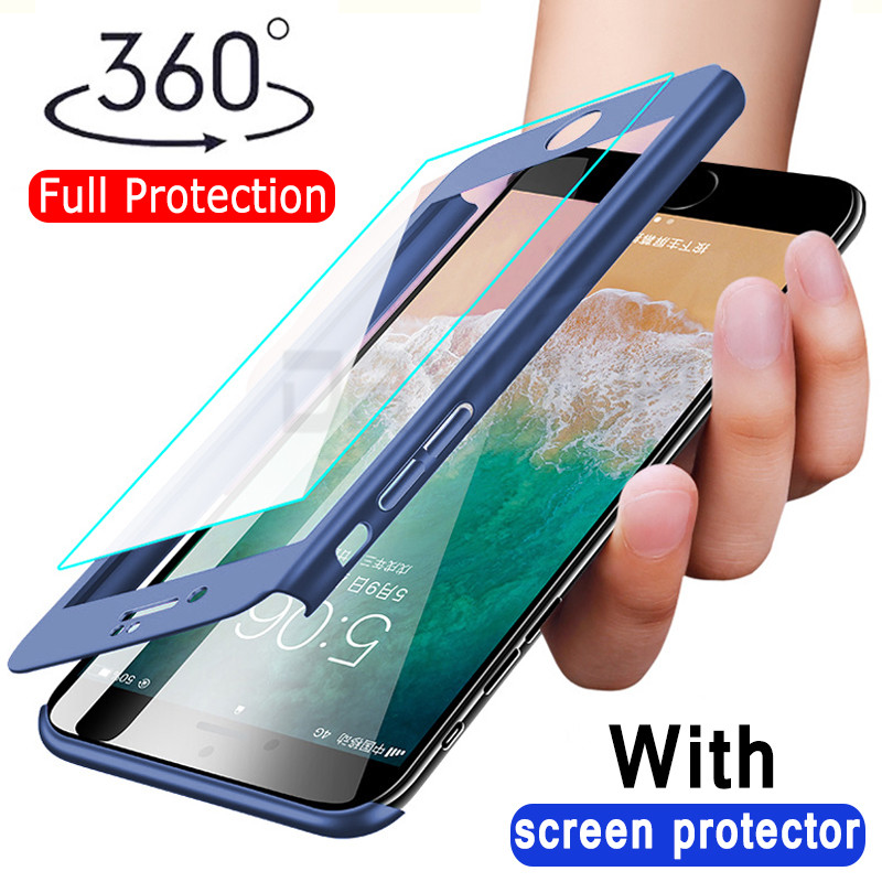 360 Full Protective Phone Case for iPhone 7 8 6 6s Plus Full Cover for iPhone XR XS Max X Case