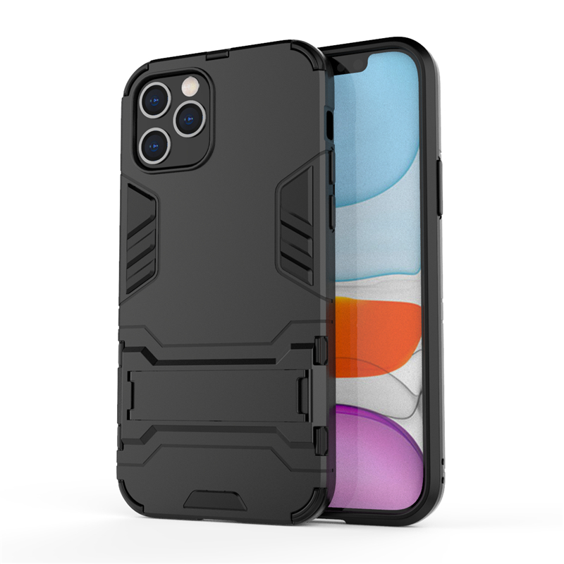 Kickstand Hard Armor Cover for iPhone 12 Pro Max Mini 11 XS XR X 6 7 8 Anti-scratch Protective Case