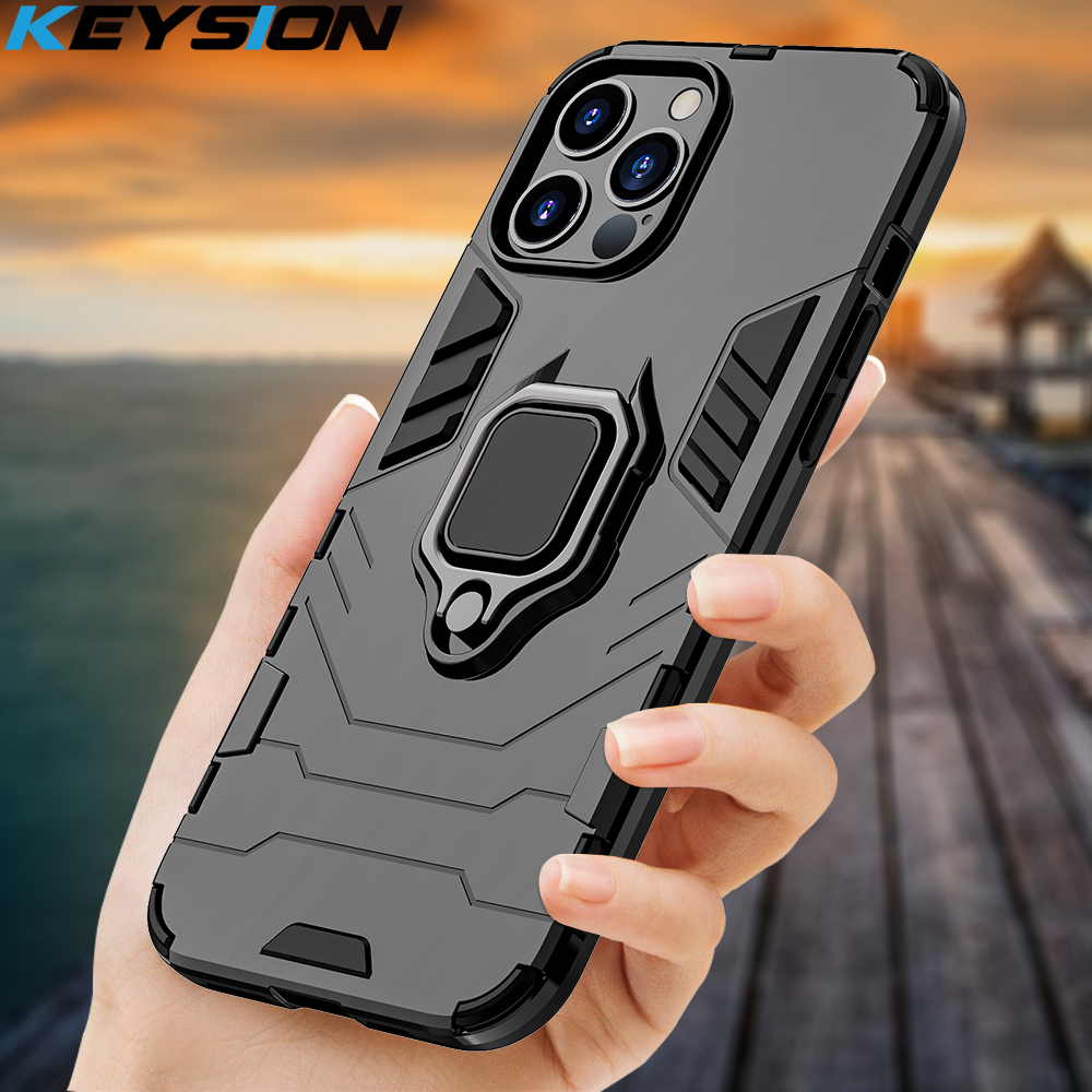 Shockproof Armor Case For iPhone 11 11 Pro Max Stand Car Ring Cover for iPhone XS Max XR 6S 7 8 Plus