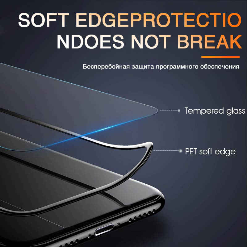2PCS Protective Tempered Glass For iPhone 6S 6 7 8 Plus X XS Glass XR 11Pro Xs Max Screen Protector Film