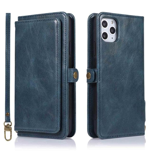 Flip Wallet Case for iPhone 13 Detachable Magnetic Leather Cell Phone Cover for iPhone 13 Pro Max 12 Mini 11 XR XS Max 7 8 Case