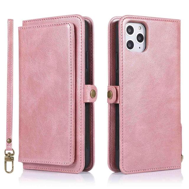 Flip Wallet Case for iPhone 13 Detachable Magnetic Leather Cell Phone Cover for iPhone 13 Pro Max 12 Mini 11 XR XS Max 7 8 Case