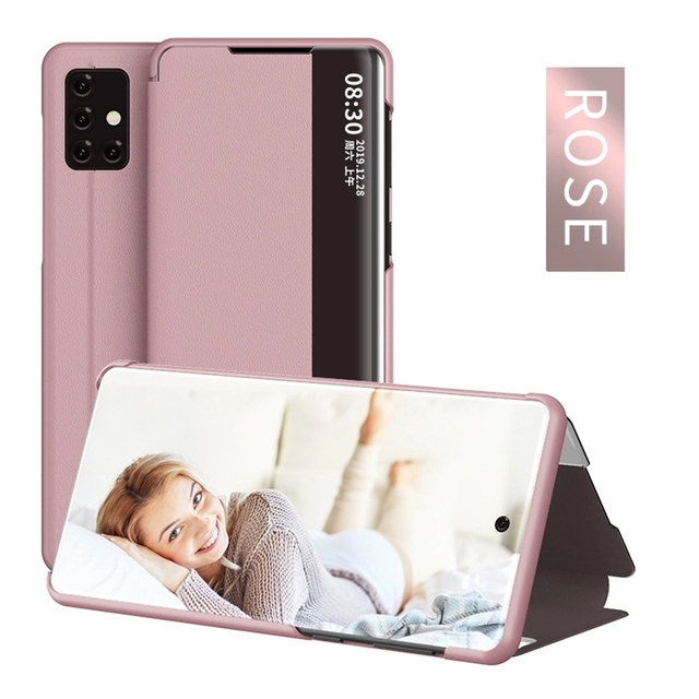 Smart View Window Flip Case For Samsung Galaxy S22 Ultra S22 5G S21 S20 FE S10 S9 Plus Note 20 Note 10 Plus Leather Cover