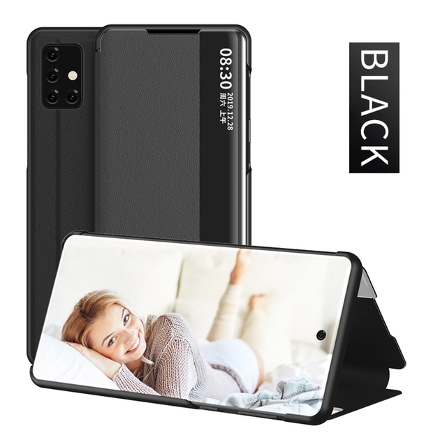 Smart View Window Flip Case For Samsung Galaxy S22 Ultra S22 5G S21 S20 FE S10 S9 Plus Note 20 Note 10 Plus Leather Cover