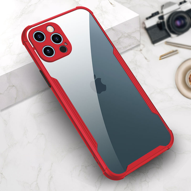 Luxury Silicone Airbag Shockproof Soft Phone Case For iPhone 13 12 11 Pro Max Mini X XS XR 7 8 Plus SE 2 Transparent Thin Cover