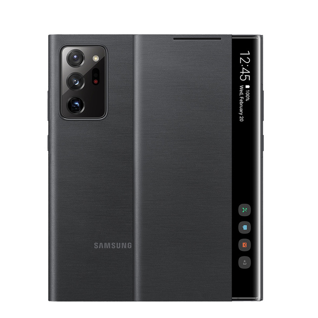 100% Original Samsung Galaxy Note 20 Ultra 5G Note 10 Plus S22 S22 Ultra S21 Smart Clear View Cover Clamshell Smart Sleep Case Protective Case
