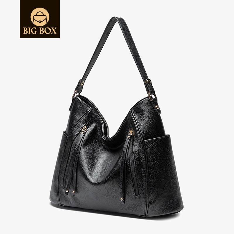 BigBox Handbags for Women Large Designer Ladies Hobo bag Bucket Purse Faux Leather