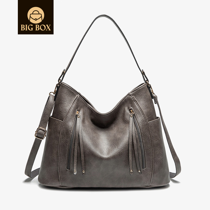 BigBox Handbags for Women Large Designer Ladies Hobo bag Bucket Purse Faux Leather